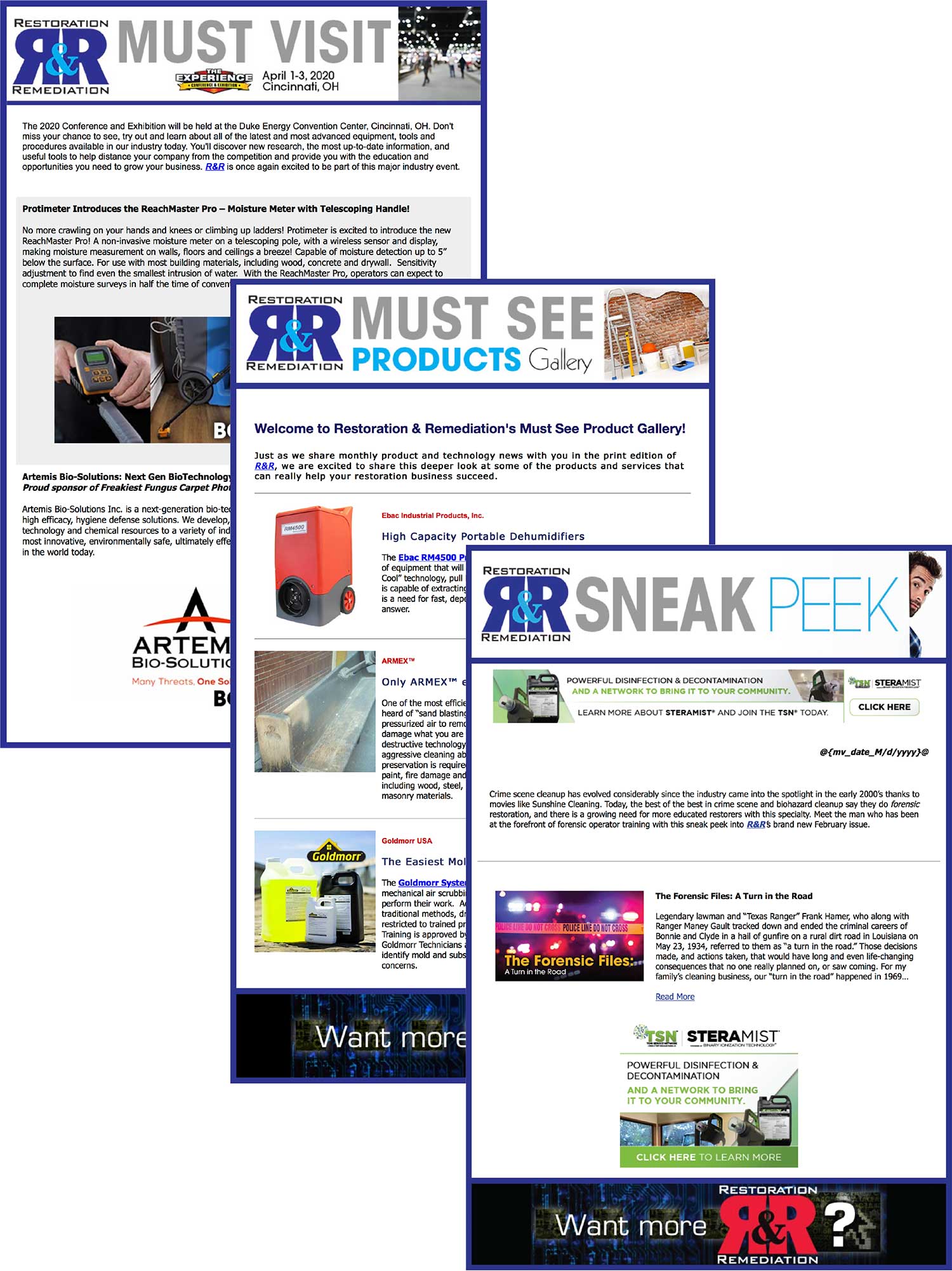 eBlast Examples