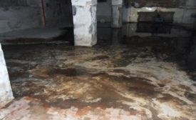 sewage backup