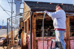 man working restoration